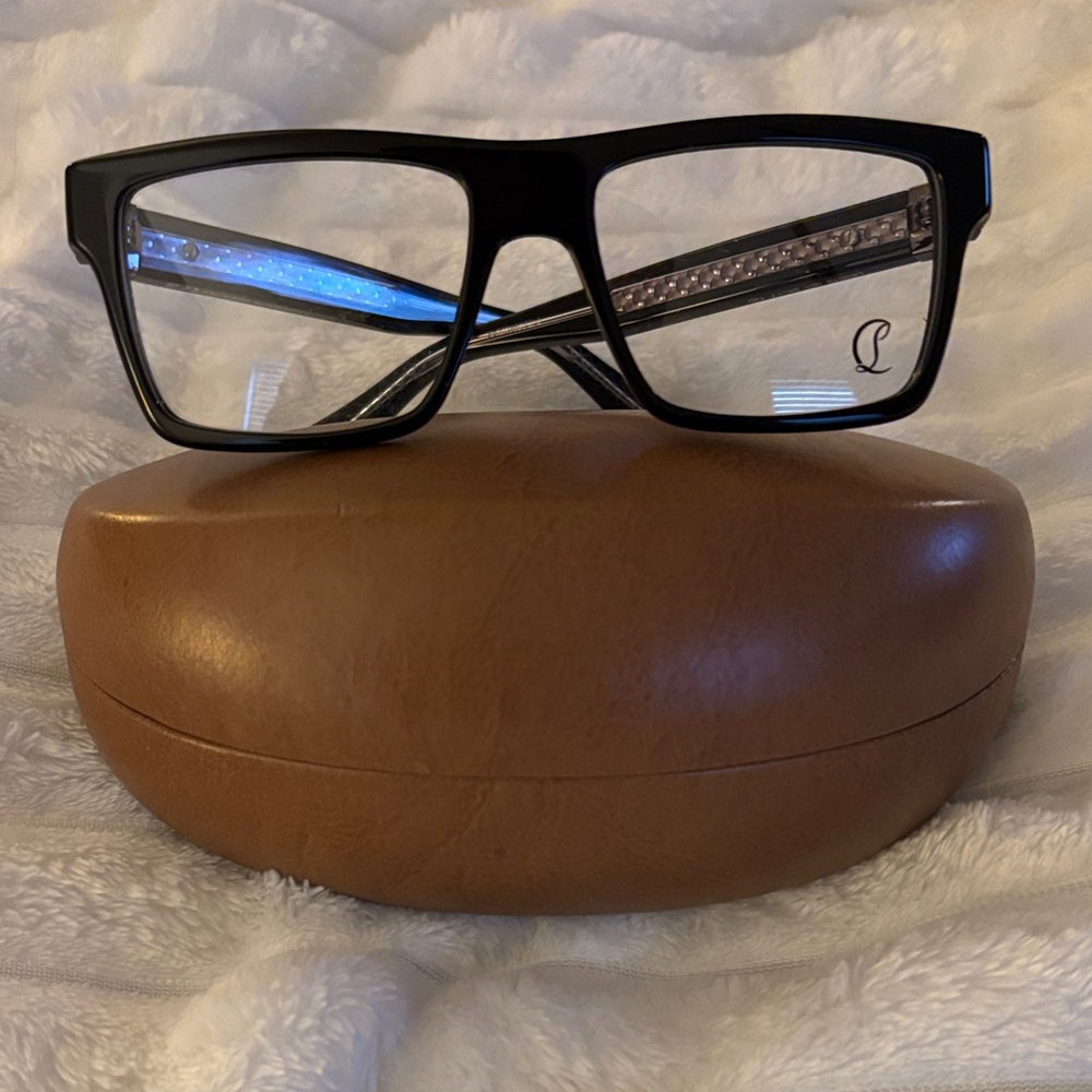 Christian Louboutin Black Rectangular Frames
